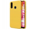 Funda Silicona Líquida Ultra Suave para Samsung Galaxy A20s color Amarilla