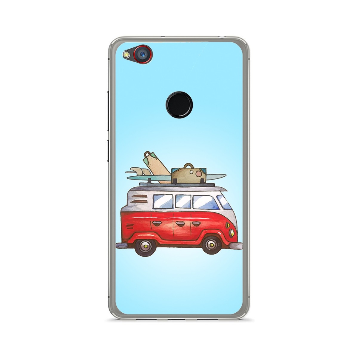 Funda Gel Tpu para Zte Nubia Z11 Mini Diseño Furgoneta Dibujos