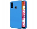 Funda Silicona Líquida Ultra Suave para Samsung Galaxy A20s color Azul Celeste