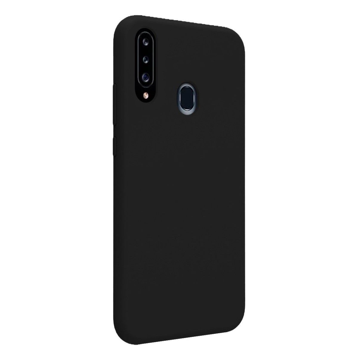 Funda Silicona Líquida Ultra Suave para Samsung Galaxy A20s color Negra