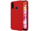 Funda Silicona Líquida Ultra Suave para Samsung Galaxy A20s color Roja