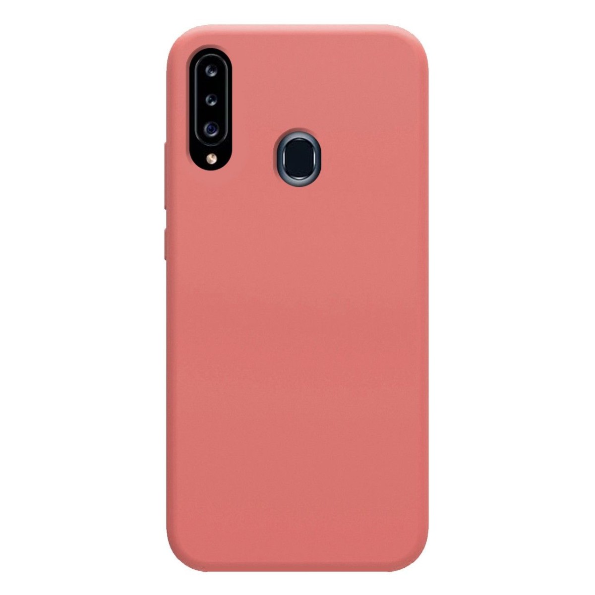Funda Silicona Líquida Ultra Suave para Samsung Galaxy A20s color Rosa