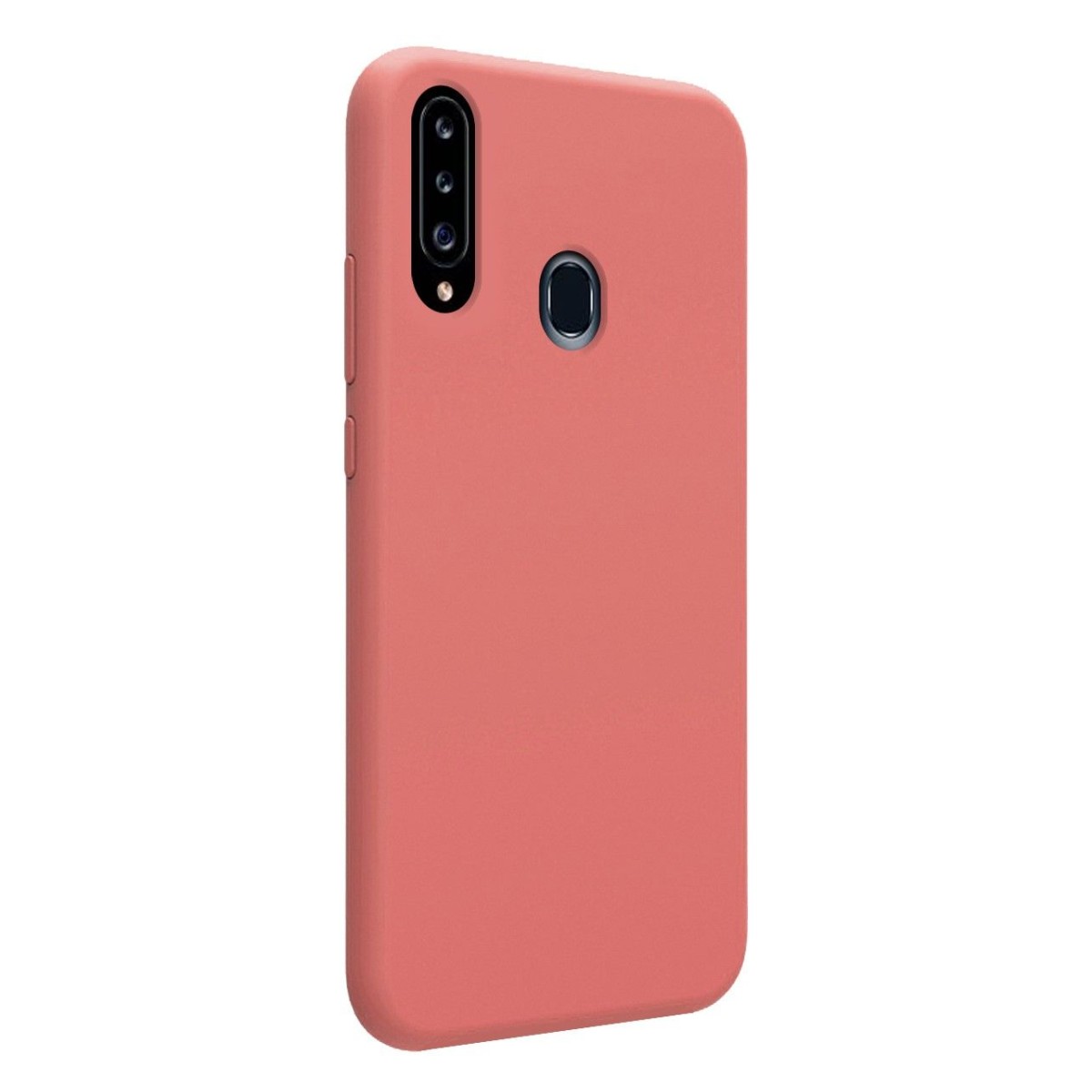 Funda Silicona Líquida Ultra Suave para Samsung Galaxy A20s color Rosa