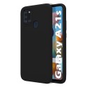 Funda Silicona Líquida Ultra Suave para Samsung Galaxy A21s color Negra