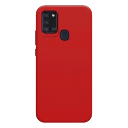 Funda Silicona Líquida Ultra Suave para Samsung Galaxy A21s color Roja 2