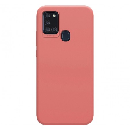 Funda Silicona Líquida Ultra Suave para Samsung Galaxy A21s color Rosa