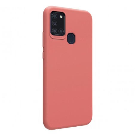 Funda Silicona Líquida Ultra Suave para Samsung Galaxy A21s color Rosa