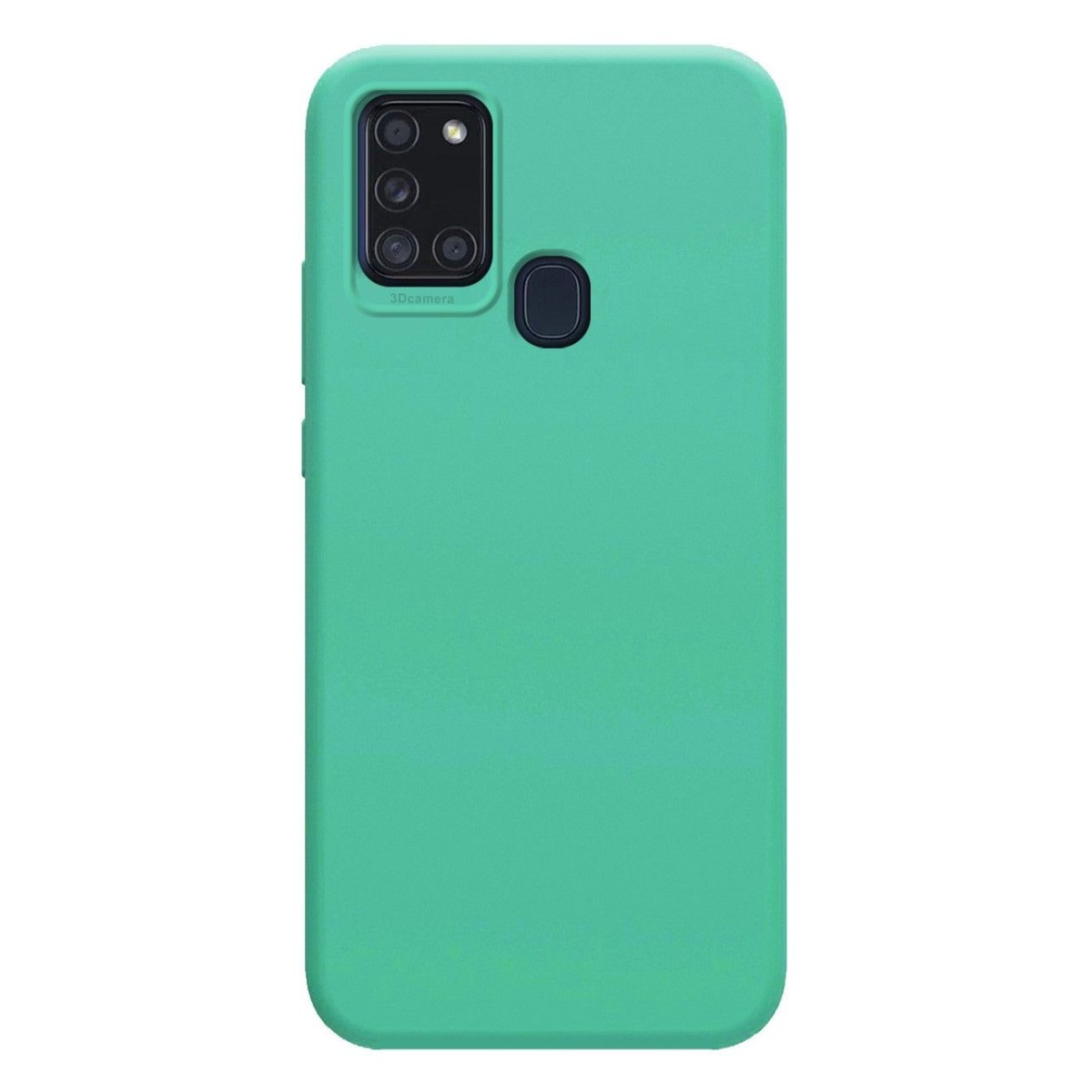 Funda Silicona Líquida Ultra Suave para Samsung Galaxy A21s color Verde