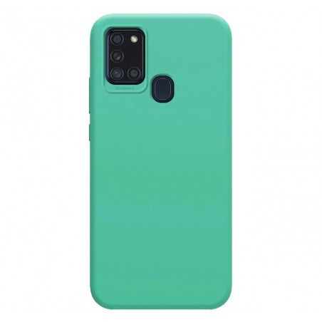 Funda Silicona Líquida Ultra Suave para Samsung Galaxy A21s color Verde