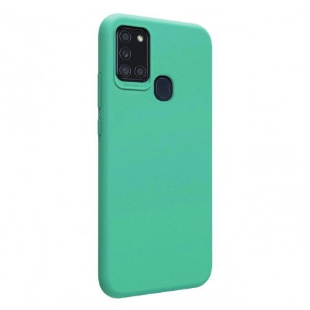 Funda Silicona Líquida Ultra Suave para Samsung Galaxy A21s color Verde