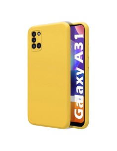 Funda Silicona Líquida Ultra Suave para Samsung Galaxy A31 color Amarilla