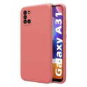 Funda Silicona Líquida Ultra Suave para Samsung Galaxy A31 color Rosa