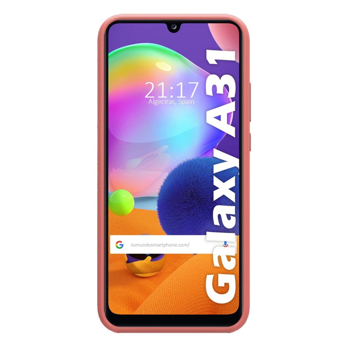 Funda Silicona Líquida Ultra Suave para Samsung Galaxy A31 color Rosa