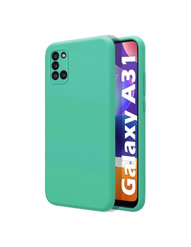 Funda Silicona Líquida Ultra Suave para Samsung Galaxy A31 color Verde