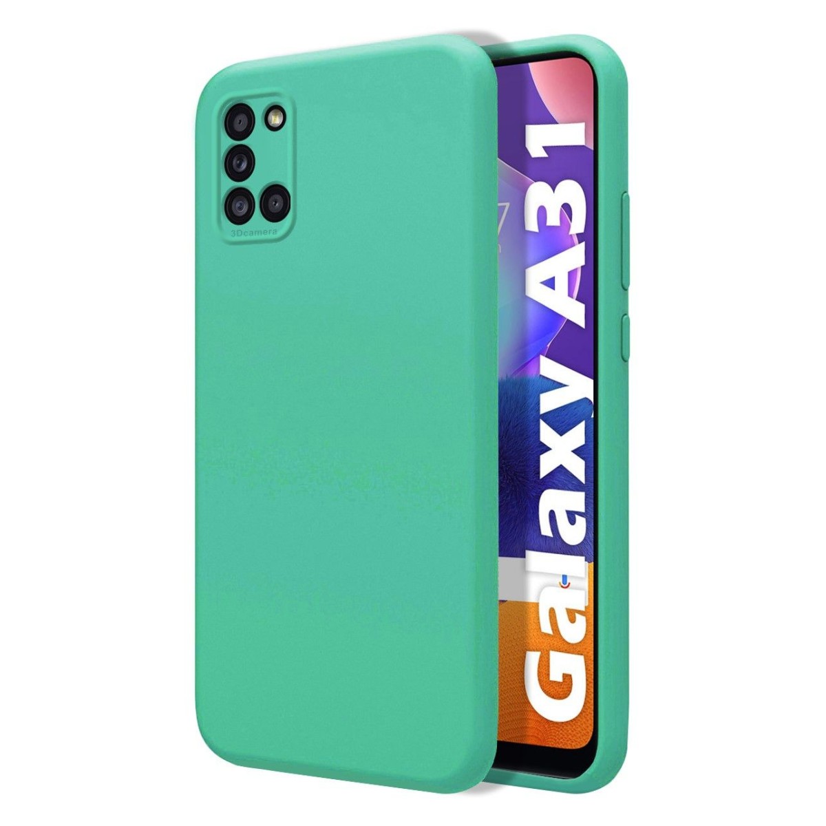 Funda Silicona Líquida Ultra Suave para Samsung Galaxy A31 color Verde