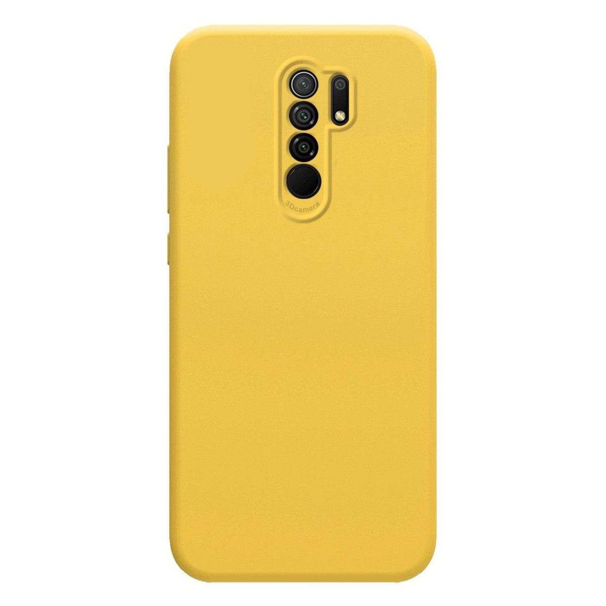 Funda Silicona Líquida Ultra Suave para Xiaomi Redmi 9 color Amarilla