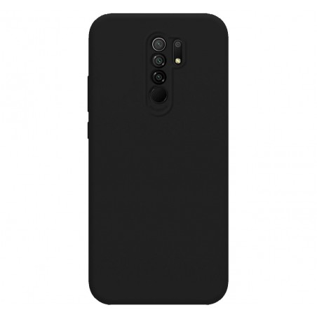 Funda Silicona Líquida Ultra Suave para Xiaomi Redmi 9 color Negra