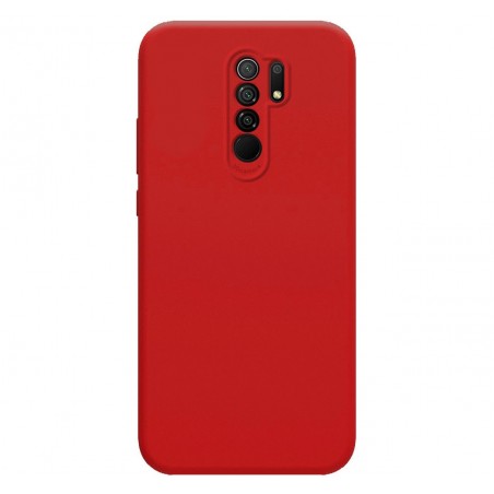 Funda Silicona Líquida Ultra Suave para Xiaomi Redmi 9 color Roja