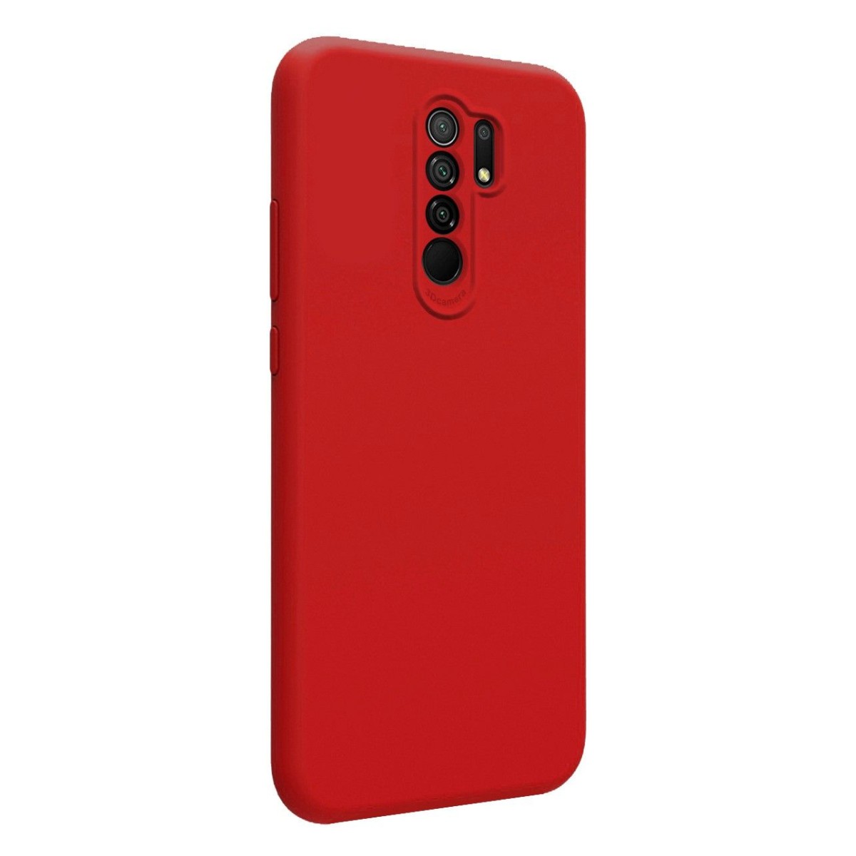 Funda Silicona Líquida Ultra Suave para Xiaomi Redmi 9 color Roja