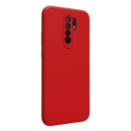 Funda Silicona Líquida Ultra Suave para Xiaomi Redmi 9 color Roja