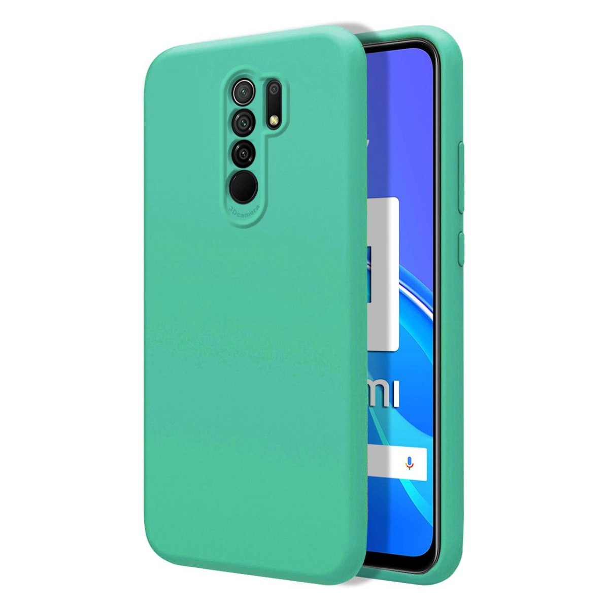 Funda Silicona Líquida Ultra Suave para Xiaomi Redmi 9 color Verde