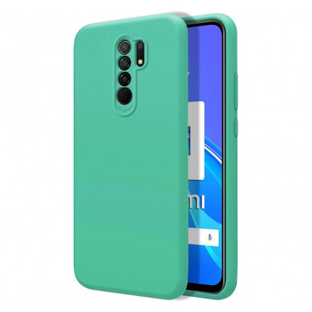 Funda Silicona Líquida Ultra Suave para Xiaomi Redmi 9 color Verde