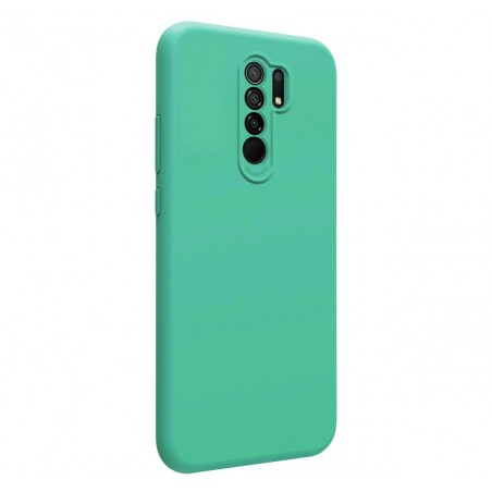 Funda Silicona Líquida Ultra Suave para Xiaomi Redmi 9 color Verde