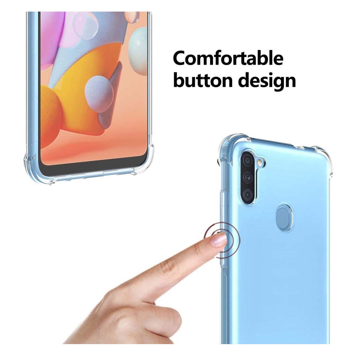 Funda Gel Tpu Anti-Shock Transparente para Samsung Galaxy A11 / M11