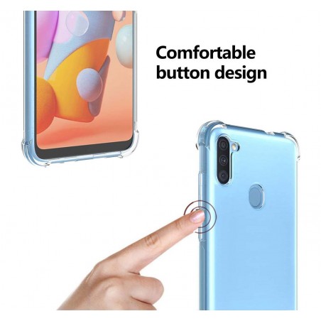 Funda Gel Tpu Anti-Shock Transparente para Samsung Galaxy A11 / M11