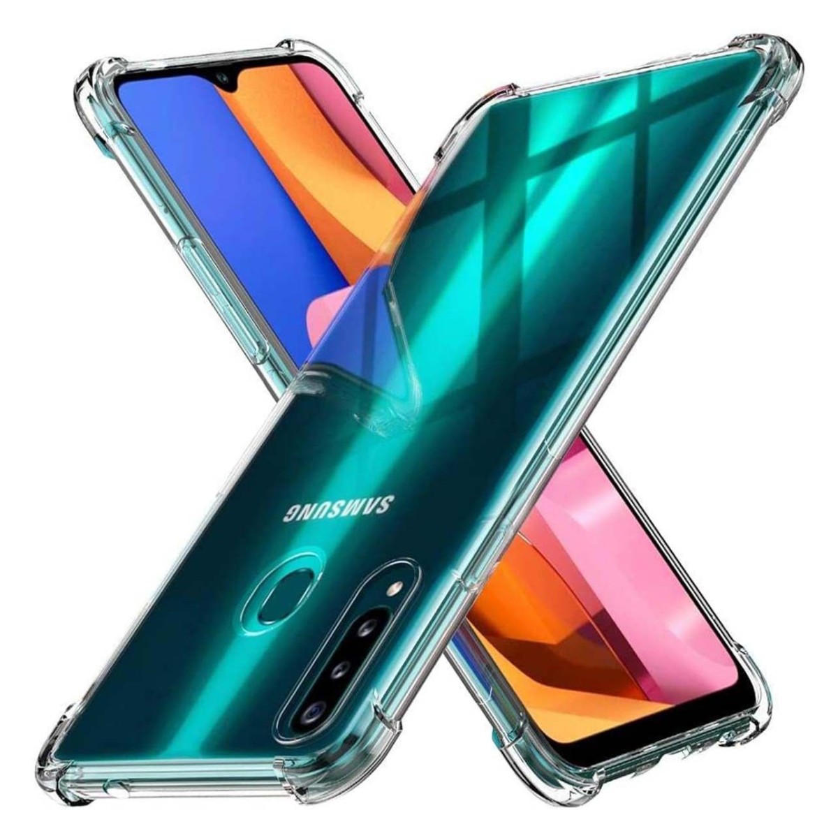 Funda Gel Tpu Anti-Shock Transparente para Samsung Galaxy A20s
