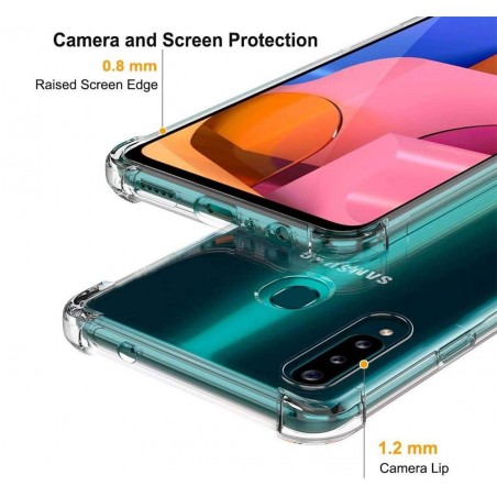 Funda Gel Tpu Anti-Shock Transparente para Samsung Galaxy A20s