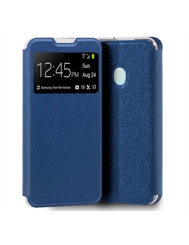 Funda Libro Soporte con Ventana para Samsung Galaxy A21s color Azul