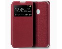 Funda Libro Soporte con Ventana para Samsung Galaxy A21s color Roja