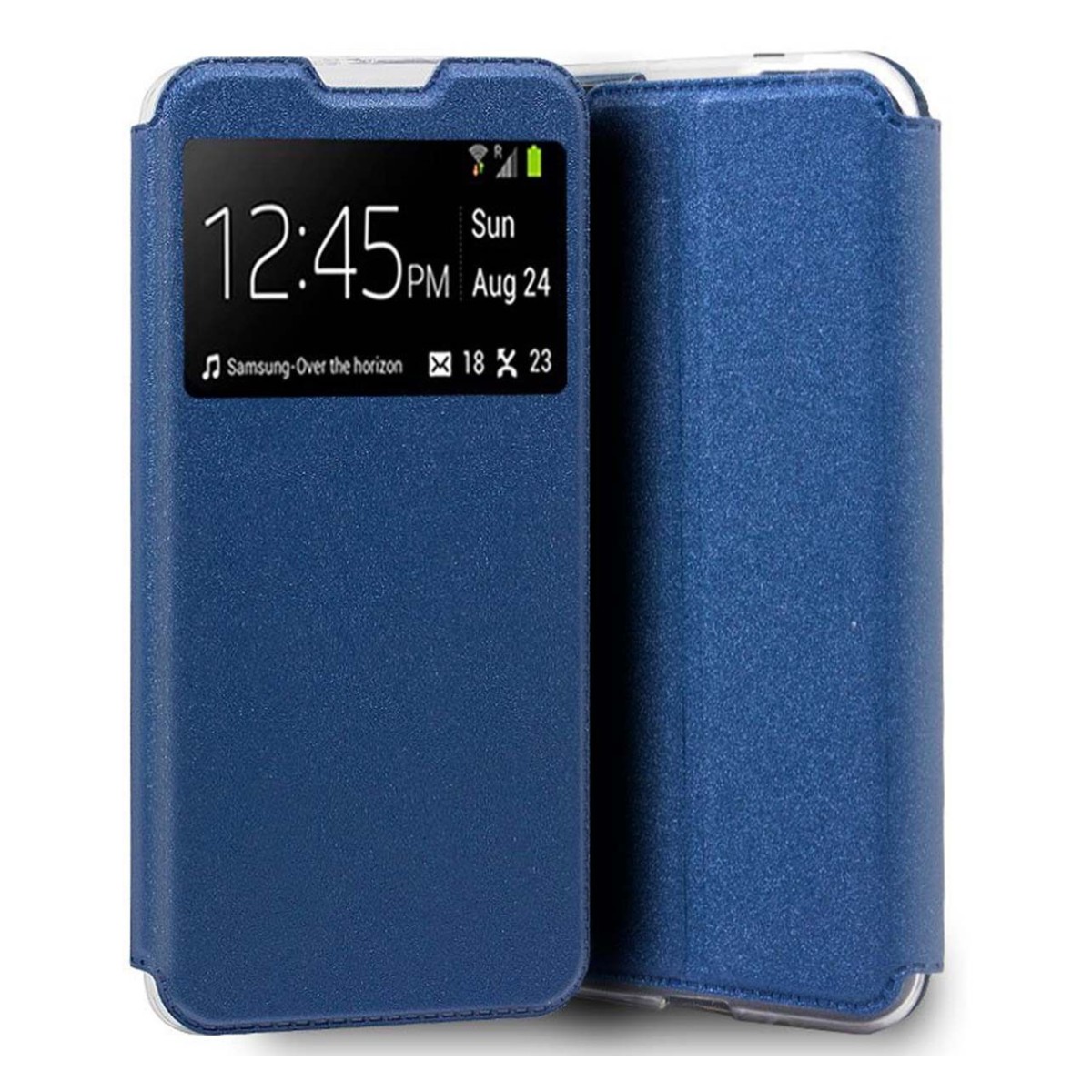 Funda Libro Soporte con Ventana para Xiaomi Redmi 9A / 9AT color Azul