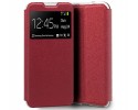 Funda Libro Soporte con Ventana para Xiaomi Redmi 9A / 9AT color Roja