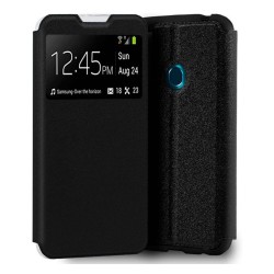 Funda Libro Soporte con Ventana para Zte Blade 10 Smart color Negra