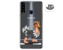 Funda Gel Transparente para Samsung Galaxy A20s diseño Avestruz Dibujos