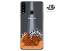 Funda Gel Transparente para Samsung Galaxy A20s diseño Bufalo Dibujos