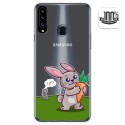 Funda Gel Transparente para Samsung Galaxy A20s diseño Conejo Dibujos