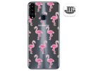 Funda Gel Transparente para Samsung Galaxy A20s diseño Flamenco Dibujos