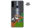 Funda Gel Transparente para Samsung Galaxy A20s diseño Panda Dibujos