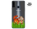 Funda Gel Transparente para Samsung Galaxy A20s diseño Tigre Dibujos
