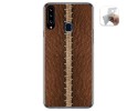 Funda Gel Tpu para Samsung Galaxy A20s diseño Cuero 01 Dibujos