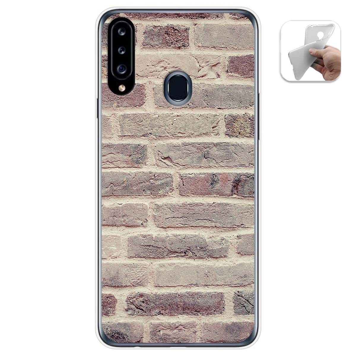 Funda Gel Tpu para Samsung Galaxy A20s diseño Ladrillo 01 Dibujos