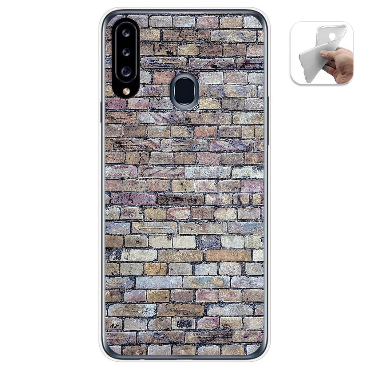 Funda Gel Tpu para Samsung Galaxy A20s diseño Ladrillo 02 Dibujos