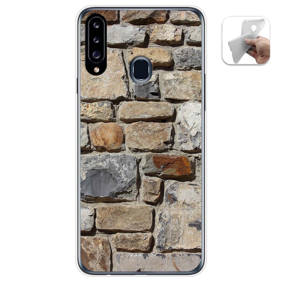 Funda Gel Tpu para Samsung Galaxy A20s diseño Ladrillo 03 Dibujos