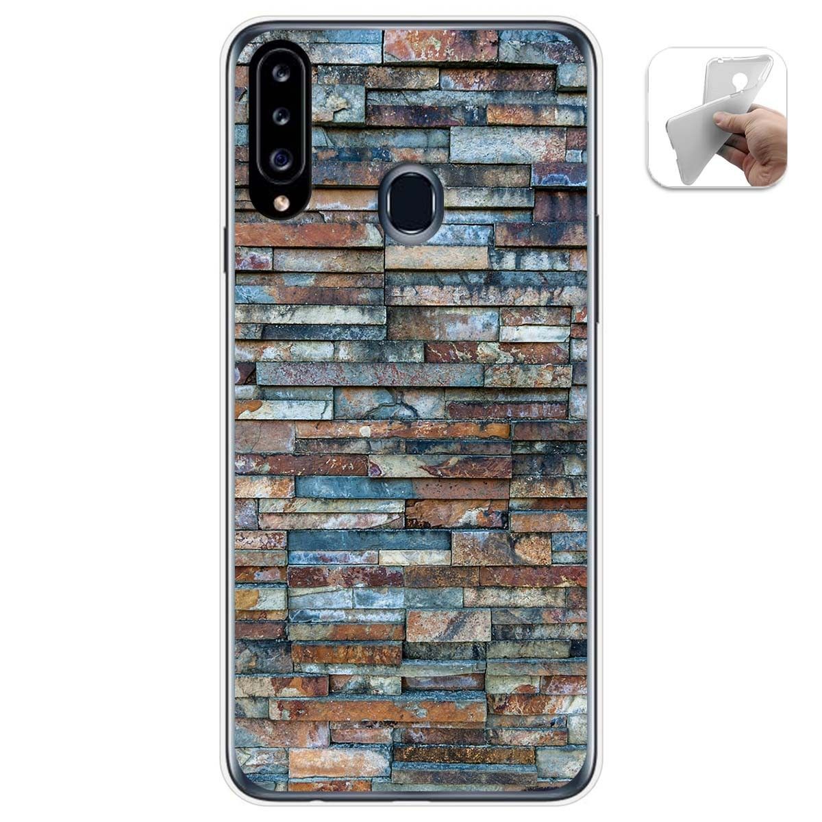 Funda Gel Tpu para Samsung Galaxy A20s diseño Ladrillo 05 Dibujos