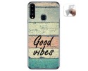 Funda Gel Tpu para Samsung Galaxy A20s diseño Madera 01 Dibujos