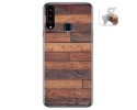 Funda Gel Tpu para Samsung Galaxy A20s diseño Madera 03 Dibujos