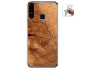 Funda Gel Tpu para Samsung Galaxy A20s diseño Madera 04 Dibujos